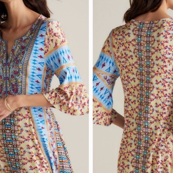 Soft Surroundings Tops - NWT Soft Surroundings Fifi Top‎ in Ecru Multi Size L